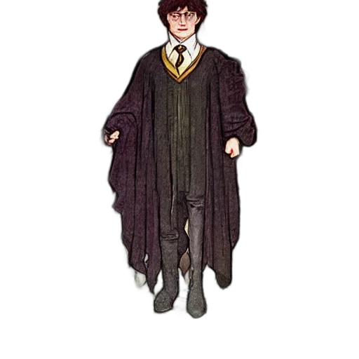 staff, jacket, creature, dress transparent PNG cut-out