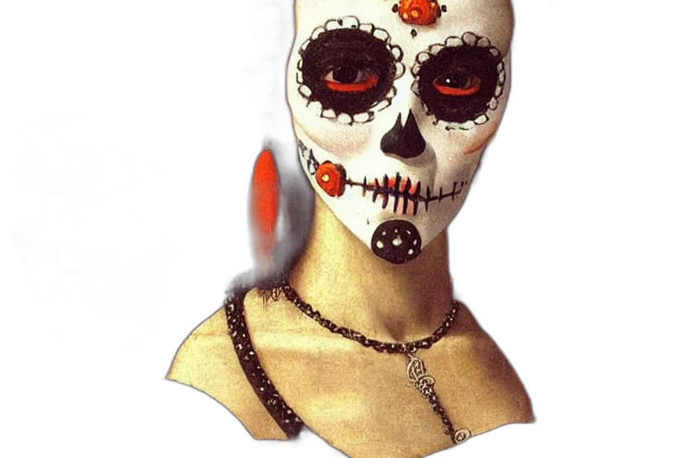 mask, jewelry, face, staff transparent PNG cut-out