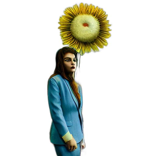 staff, umbrella, jacket, crown transparent PNG cut-out