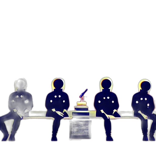 concept art, 3d render, twelve, cosmonauts transparent PNG cut-out