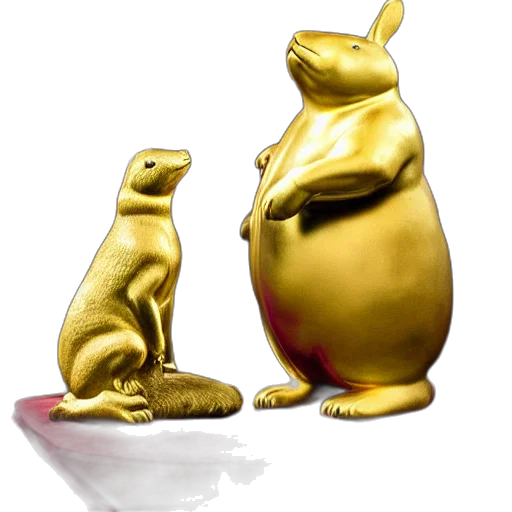 3d render, concept art, photorealistic, golden transparent PNG cut-out