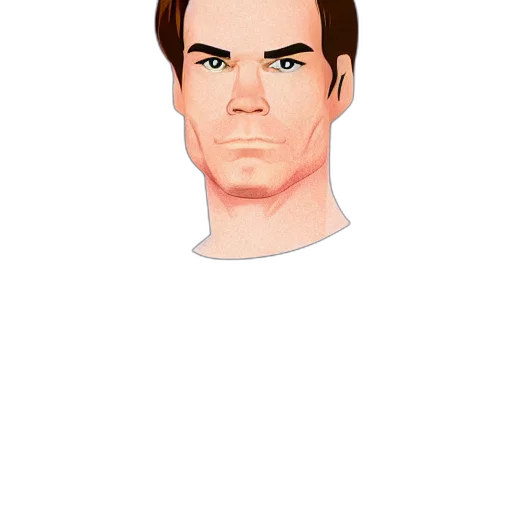 face, staff, mask, cartoon, pixel art, comic book art, photorealistic, dexter transparent PNG cut-out