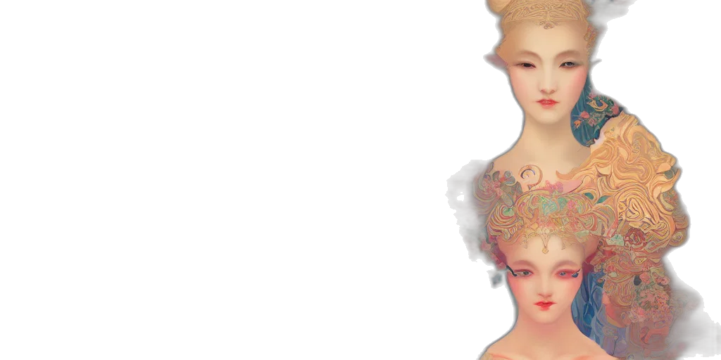 face, crown, mask, 3d render transparent PNG cut-out