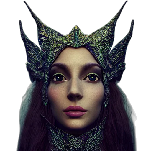 mask, dragon, face, crown, fantasy art, concept art, photorealistic, 3d render transparent PNG cut-out