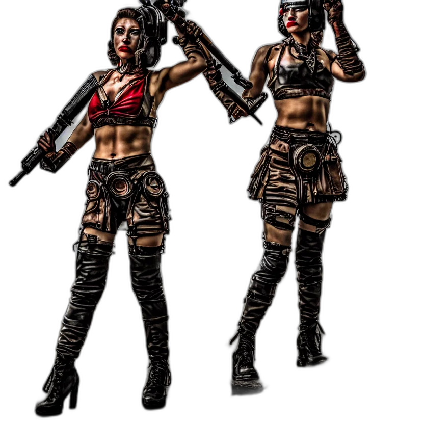 concept art, comic book art, cyberpunk, pixel art transparent PNG cut-out