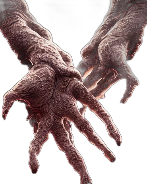 creature, concept art, photorealistic, 3d render transparent PNG cut-out