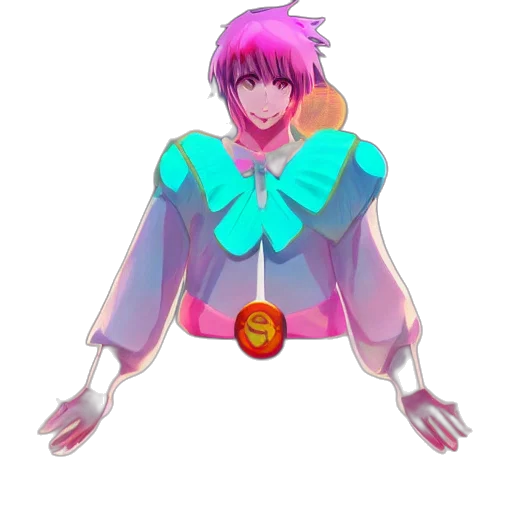 jacket, robot, creature, staff transparent PNG cut-out