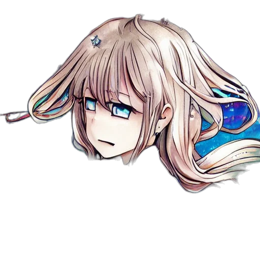staff, hair, weapon, face transparent PNG cut-out