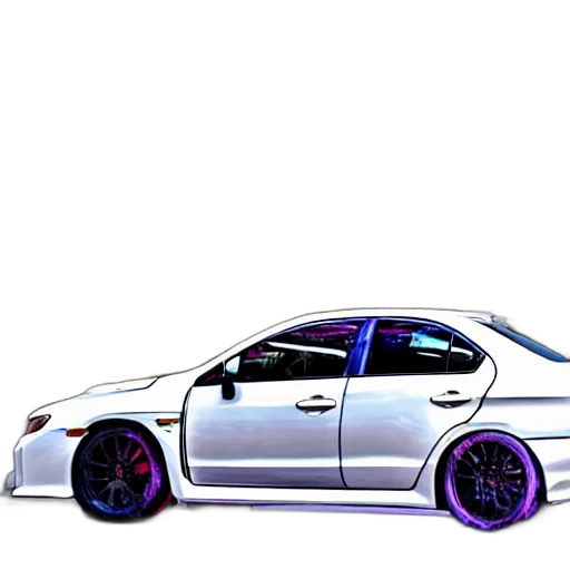 car, weapon, 3d render, photorealistic transparent PNG cut-out