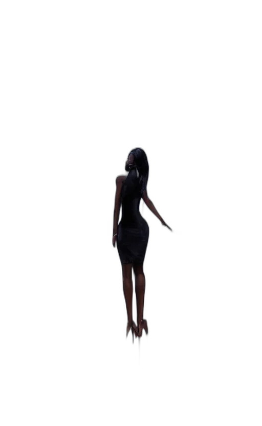 dress, creature, hair, robot transparent PNG cut-out