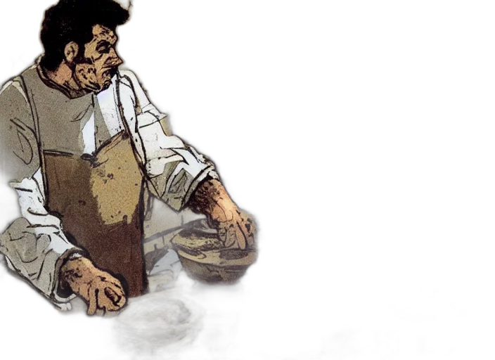 staff, concept art, comic book art, watercolor transparent PNG cut-out