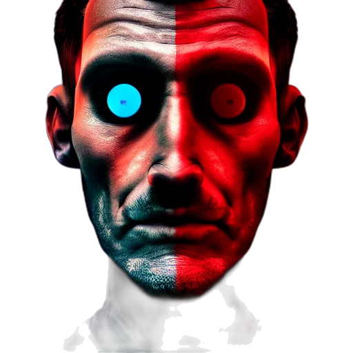 robot, face, mask, creature transparent PNG cut-out