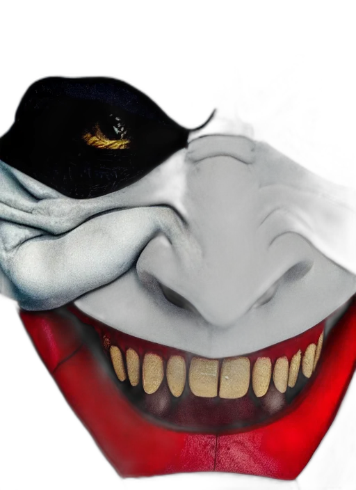 mask, face, hat, creature, photorealistic, concept art, 3d render, cartoon transparent PNG cut-out