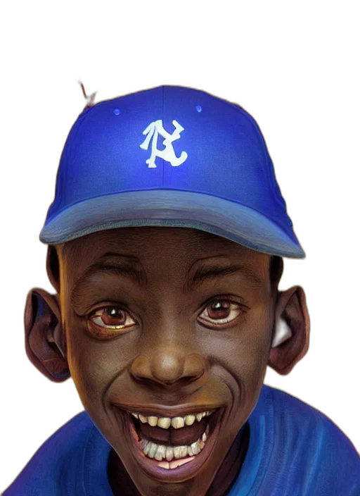 face, creature, photorealistic, concept art, cartoon, colourful, caricature, vfx transparent PNG cut-out