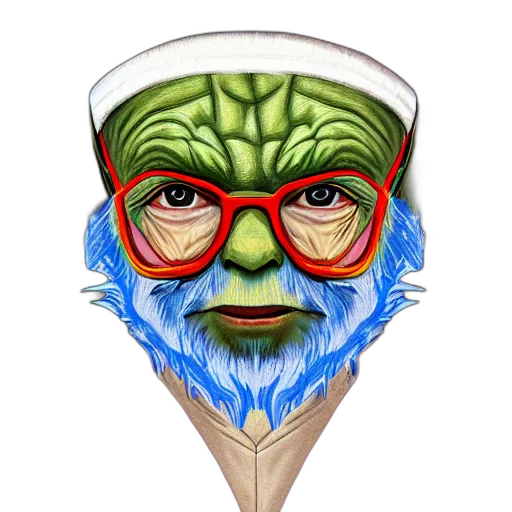 mask, face, staff, fantasy art transparent PNG cut-out