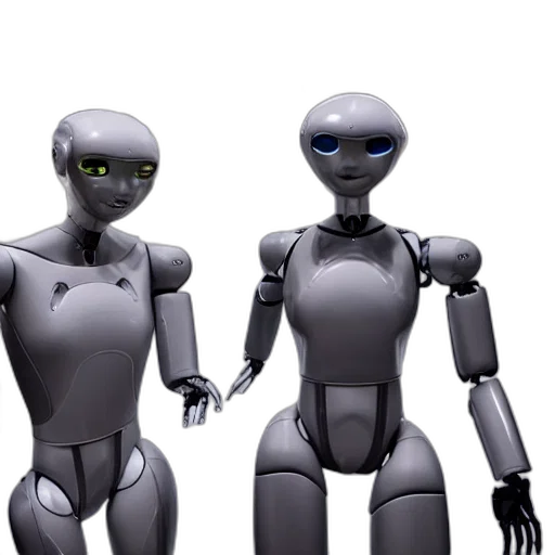 robot, 3d render, concept art, high, quality, picture, humanoid, robots transparent PNG cut-out