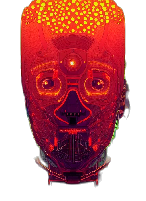robot, mask, bottle, face transparent PNG cut-out
