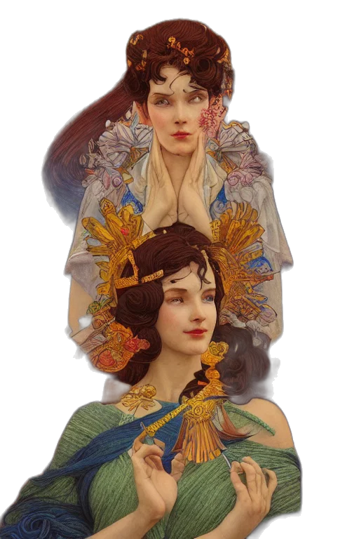 crown, jewelry, dress, fantasy art transparent PNG cut-out