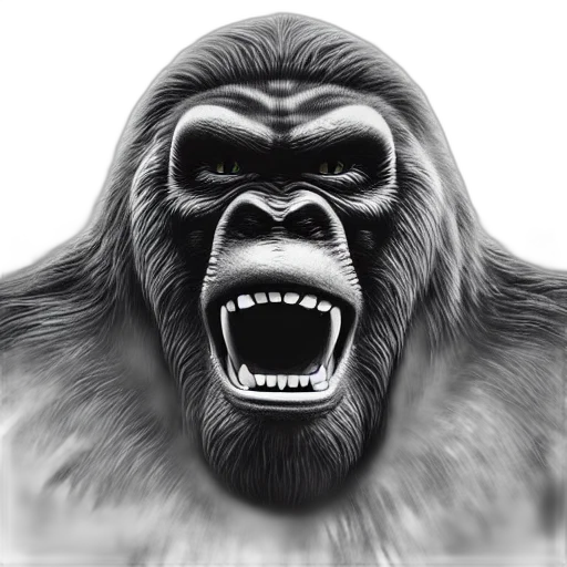 animal, creature, face, photorealistic transparent PNG cut-out