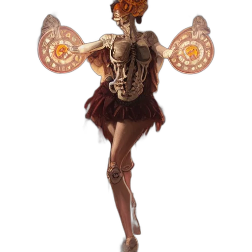 staff, dress, crown, creature transparent PNG cut-out