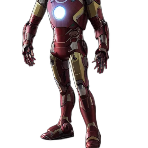 robot, concept art, 3d render, comic book art transparent PNG cut-out