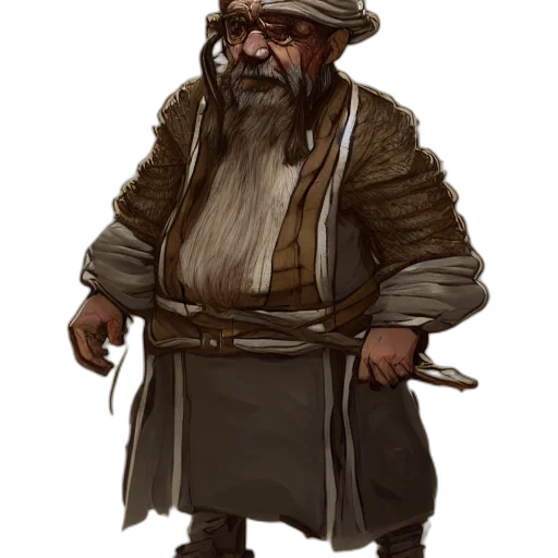 staff, hat, concept art, fantasy art, photorealistic, pixel art, earth tones, illustration transparent PNG cut-out