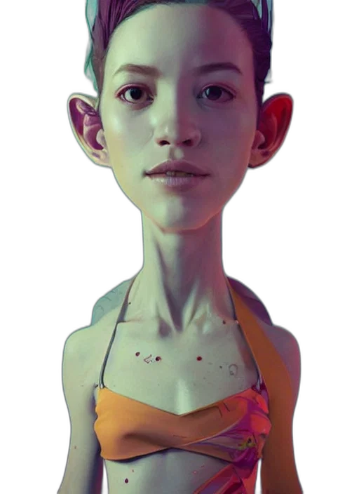 face, robot, dress, mask, 3d render, concept art, photorealistic, fantasy art transparent PNG cut-out