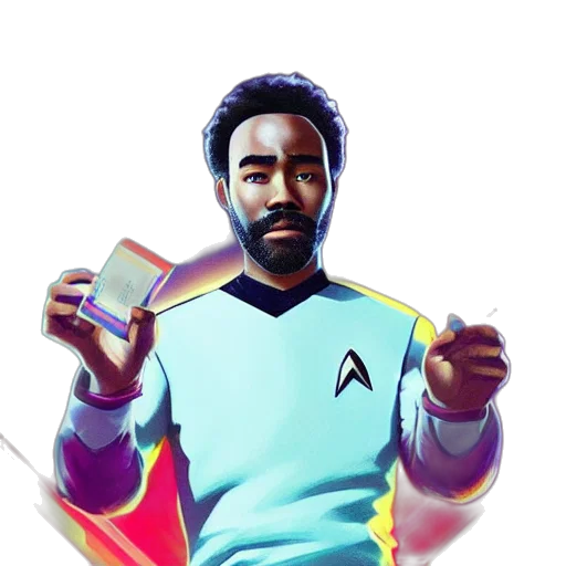 staff, jacket, robot, face transparent PNG cut-out