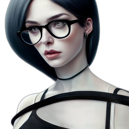 dress, face, jewelry, robot transparent PNG cut-out