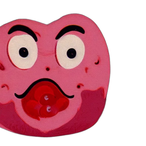 mask, face, 3d render, cartoon, raspberry, character, illustration, design transparent PNG cut-out