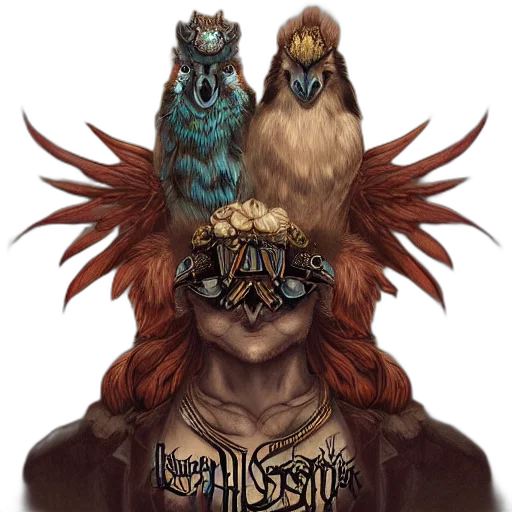 fantasy art, concept art, pixel art, stolas transparent PNG cut-out
