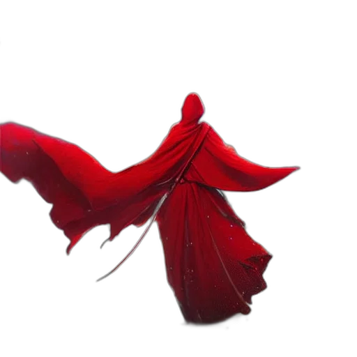 flower, umbrella, dress, dragon, 3d render, photorealistic, concept art, underwater transparent PNG cut-out