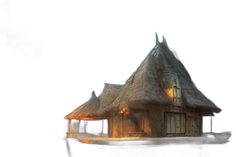 building, concept art, 3d render, fantasy art transparent PNG cut-out