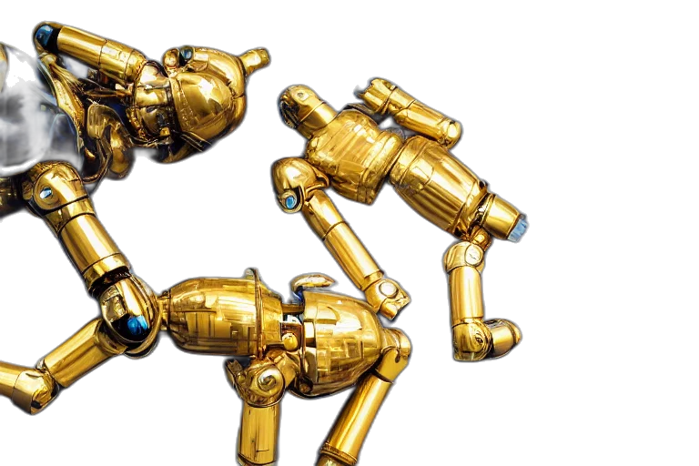 jewelry, robot, weapon, 3d render transparent PNG cut-out
