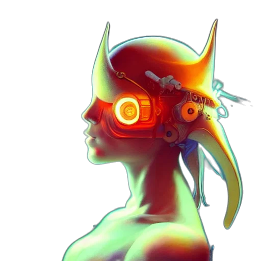 mask, robot, crown, face transparent PNG cut-out