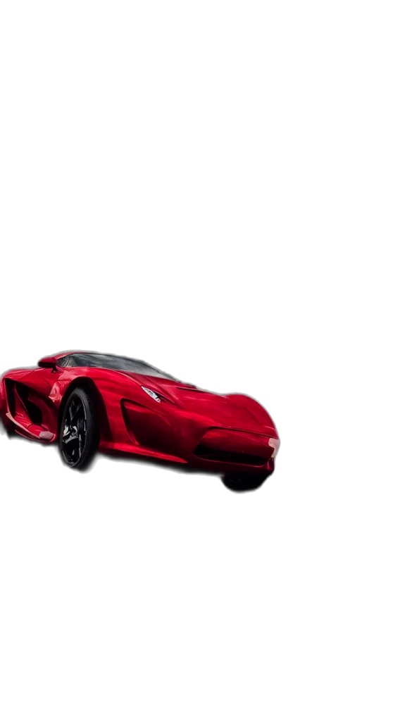 car, weapon, animal, 3d render, photorealistic, concept art, pixel art, red transparent PNG cut-out