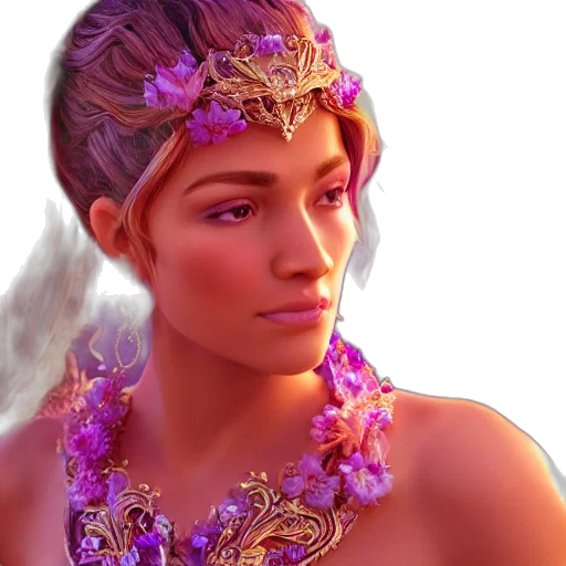 jewelry, crown, face, fantasy art transparent PNG cut-out