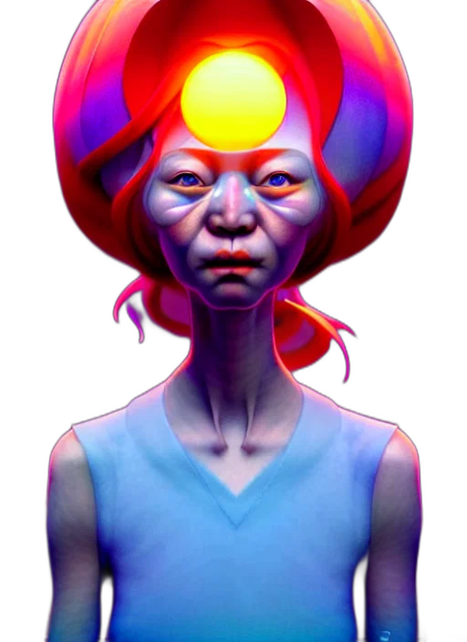 face, mask, robot, crown, concept art, photorealistic, 3d render, fantasy art transparent PNG cut-out