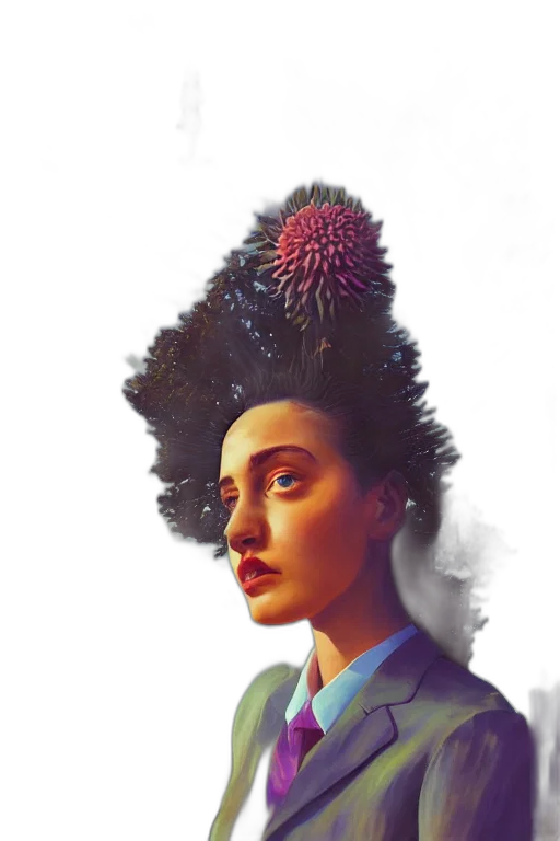 hair, crown, hat, creature, concept art, photorealistic, fantasy art, pixel art transparent PNG cut-out