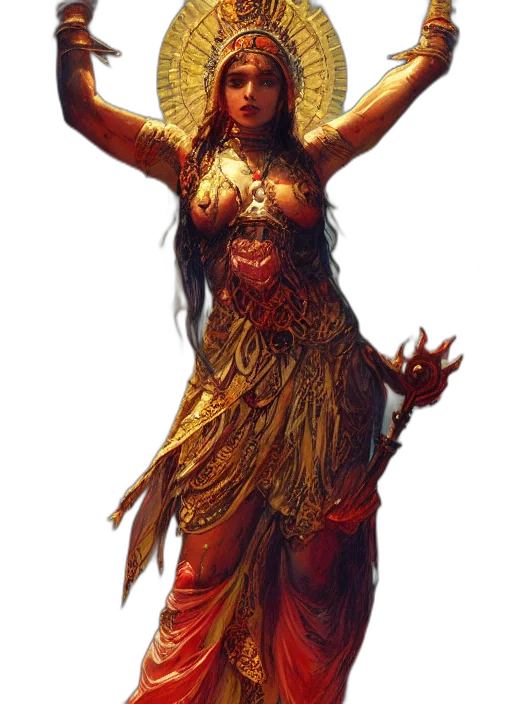 staff, dress, fantasy art, concept art transparent PNG cut-out