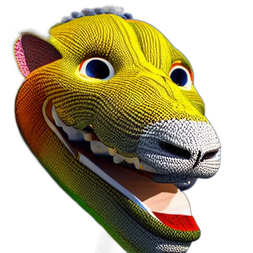 animal, mask, dragon, creature, 3d render, photorealistic, concept art, cartoon transparent PNG cut-out