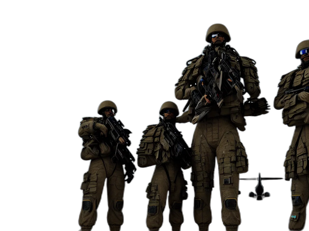weapon, staff, jacket, concept art, 3d render, pixel art, photorealistic, dark transparent PNG cut-out