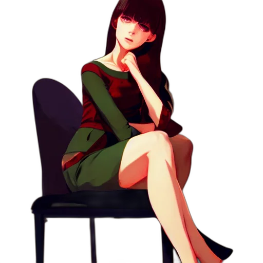 dress, furniture, staff, face transparent PNG cut-out