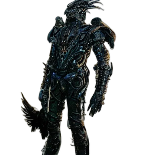 robot, creature, dragon, staff, concept art, 3d render, fantasy art, comic book art transparent PNG cut-out