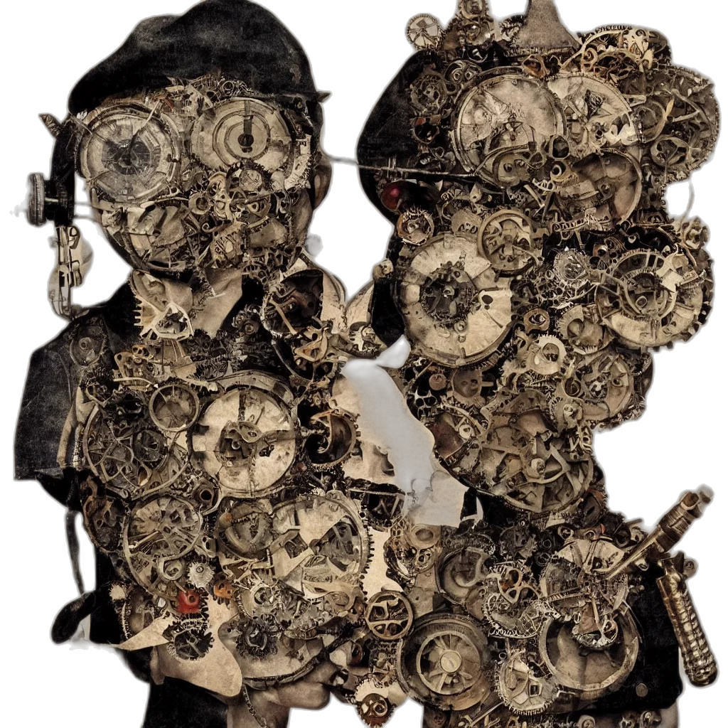 mask, jewelry, jacket, crown, 3d render, concept art, photorealistic, earth tones transparent PNG cut-out