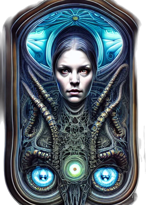 face, robot, creature, fantasy art transparent PNG cut-out