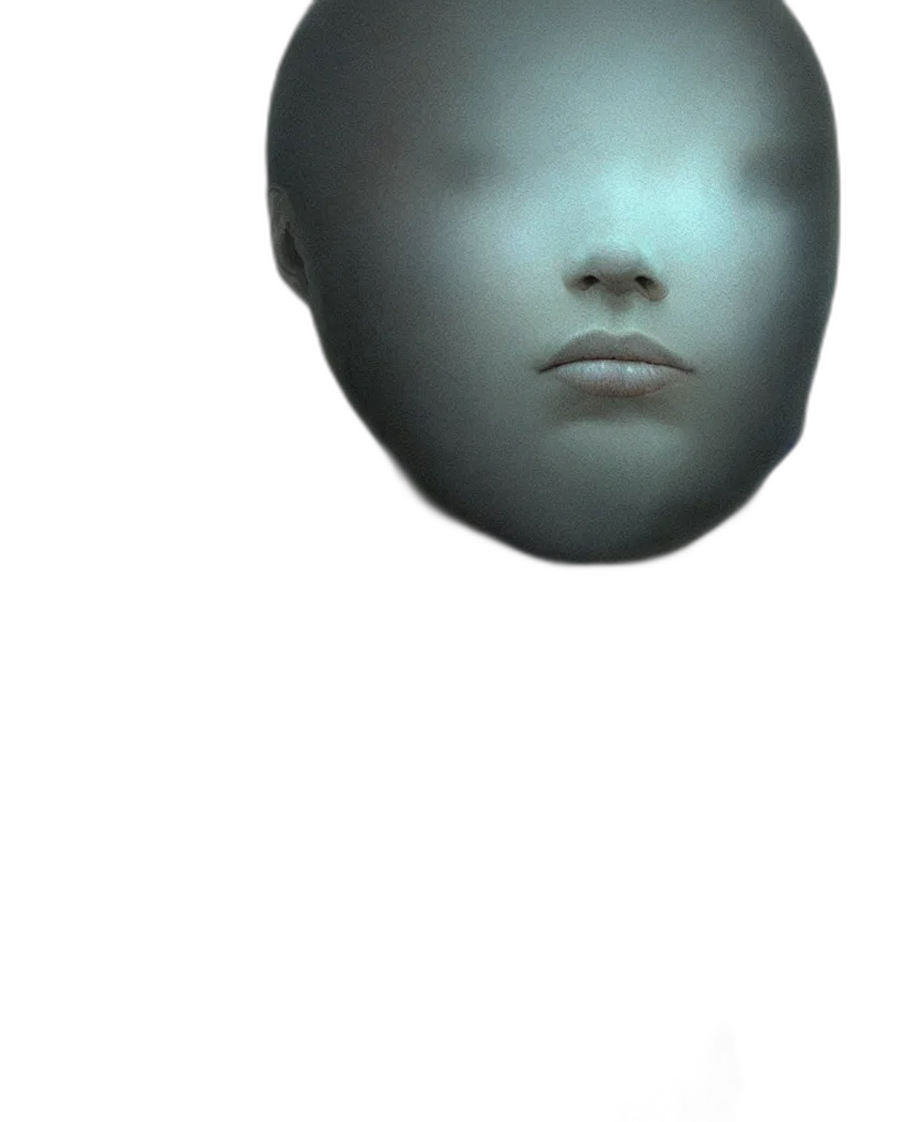 mask, face, robot, creature, 3d render, photorealistic, vaporwave, concept art transparent PNG cut-out