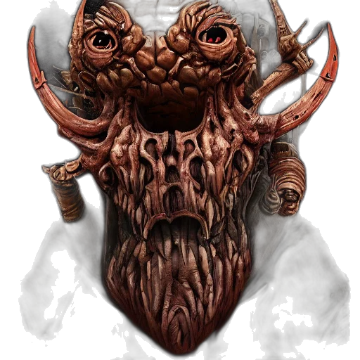 mask, face, creature, staff transparent PNG cut-out