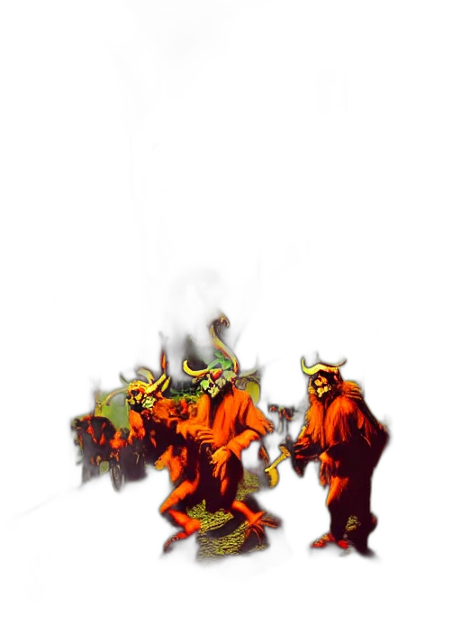 staff, dragon, creature, mask transparent PNG cut-out