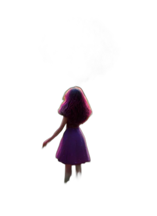 dress, hair, hat, creature transparent PNG cut-out